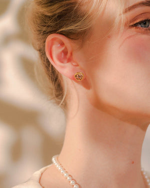 Austrian Crystal Stud Earrings earrings Vinty Jewelry