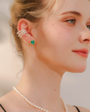 Austrian Crystal Stud Earrings earrings Vinty Jewelry