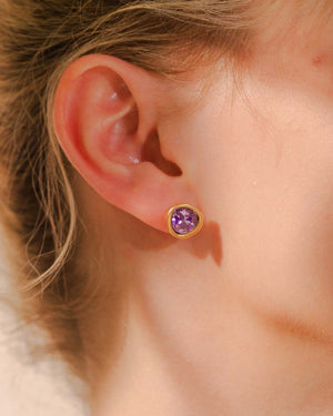 Austrian Crystal Stud Earrings earrings Vinty Jewelry