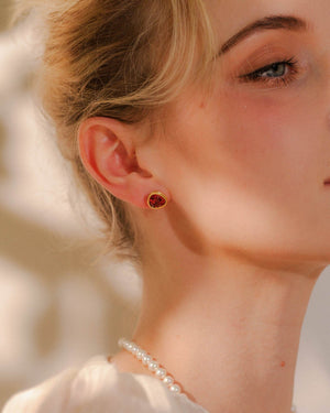 Austrian Crystal Stud Earrings earrings Vinty Jewelry