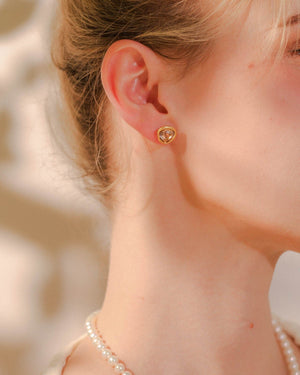 Austrian Crystal Stud Earrings earrings Vinty Jewelry