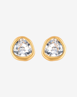 Austrian Crystal Stud Earrings earrings Vinty Jewelry Clear