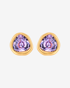 Austrian Crystal Stud Earrings earrings Vinty Jewelry MediumPurple