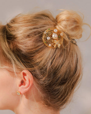 Bird Nest Brooch Jewelry VINTY