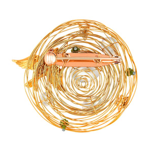 Bird Nest Brooch Jewelry VINTY