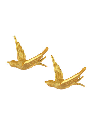 Swallow Stud Earrings earrings Vinty Jewelry Gold