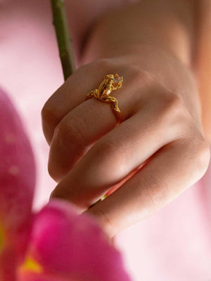 Charming Frog Ring Vinty Jewelry