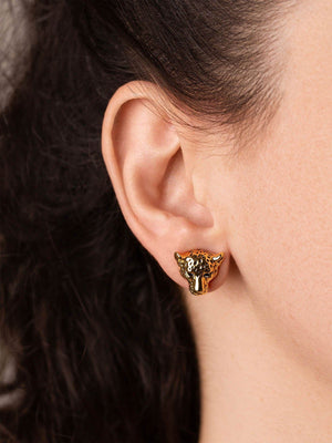 Cheetah Stud Earrings earrings Vinty Jewelry