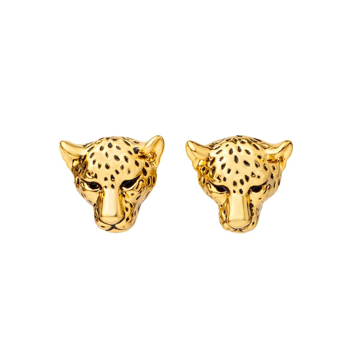 Cheetah Stud Earrings earrings Vinty Jewelry 