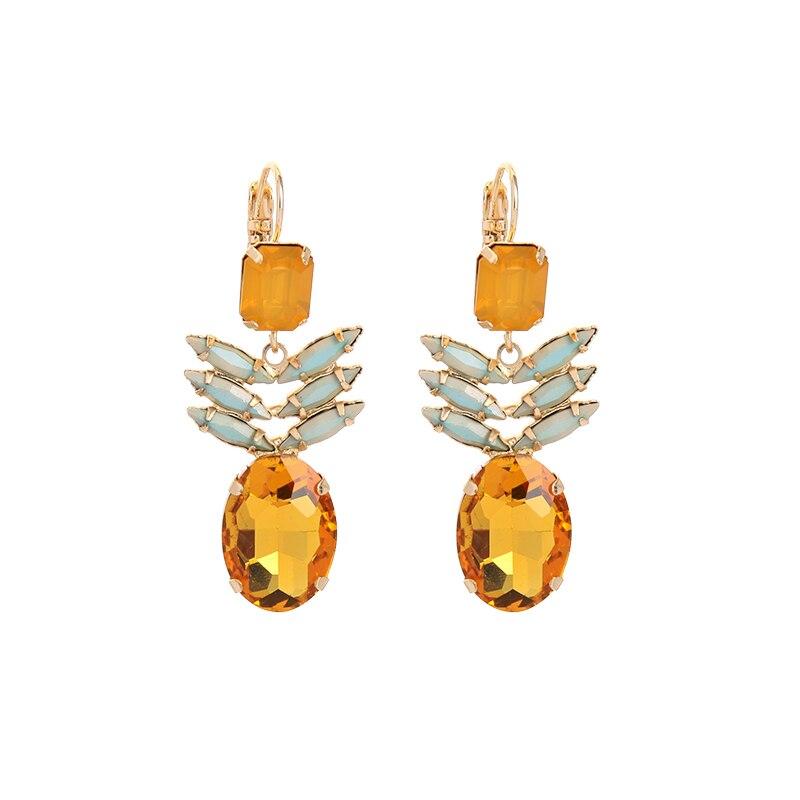 Dancing Pineapple Earrings earrings Vinty Jewelry 