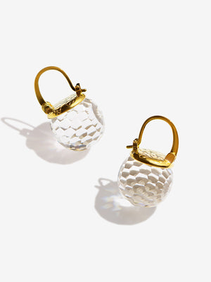 Elegant Austrian Crystal Earrings earrings Vinty Jewelry Clear 