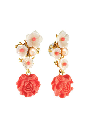 Sakura Flower Earrings earrings Vinty Jewelry 