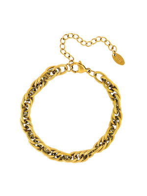 Textured Link Chain Bracelet bracelet Vinty Jewelry