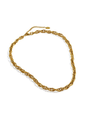 Textured Link Chain Necklace necklace Vinty Jewelry