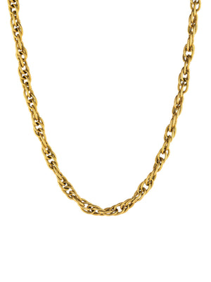 Textured Link Chain Necklace necklace Vinty Jewelry