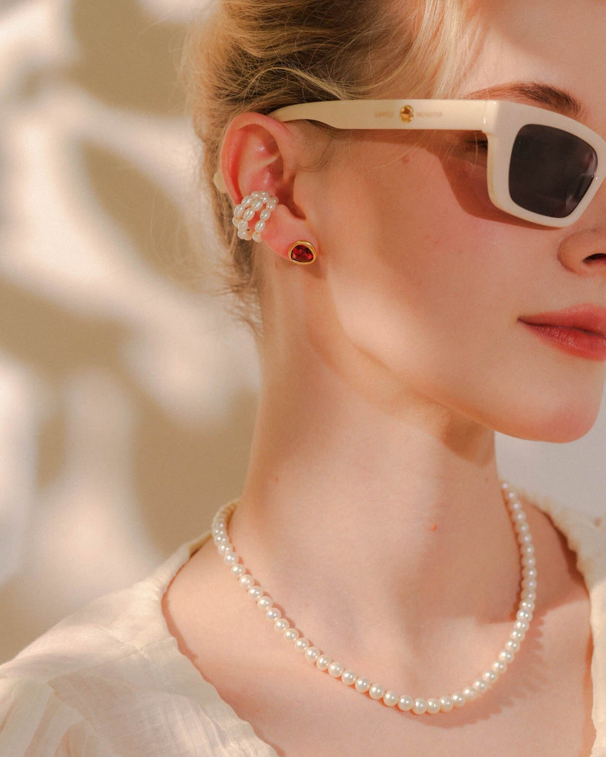 Austrian Crystal Stud Earrings earrings Vinty Jewelry 