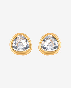 Austrian Crystal Stud Earrings earrings Vinty Jewelry Clear 