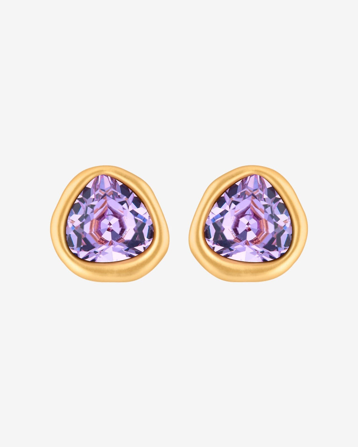 Austrian Crystal Stud Earrings earrings Vinty Jewelry MediumPurple 