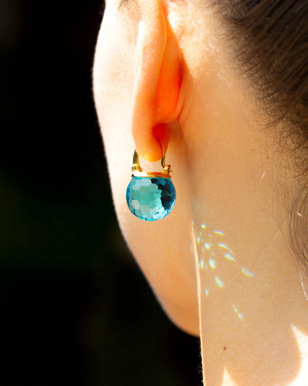 Elegant Austrian Crystal Earrings Earrings Vinty Jewelry 