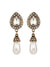 Sparkling Pearl Dangle Earrings earrings vintyjewelry 