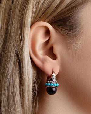 Bohemian Black Palace Earrings earrings vintyjewelry 