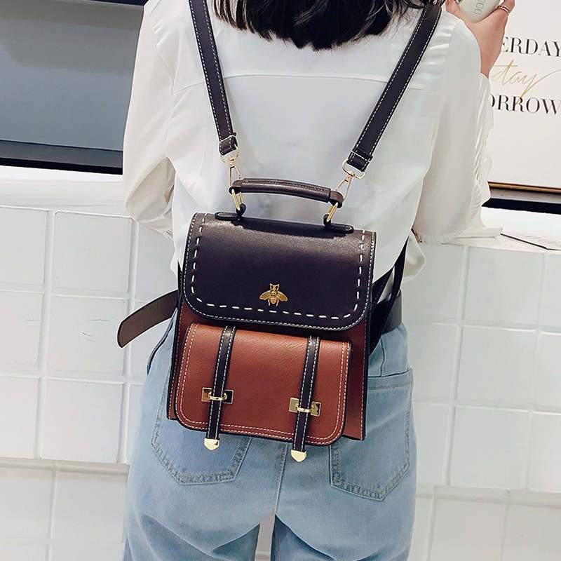 benny bee leather backpack Bumblebee Leather Backpack
