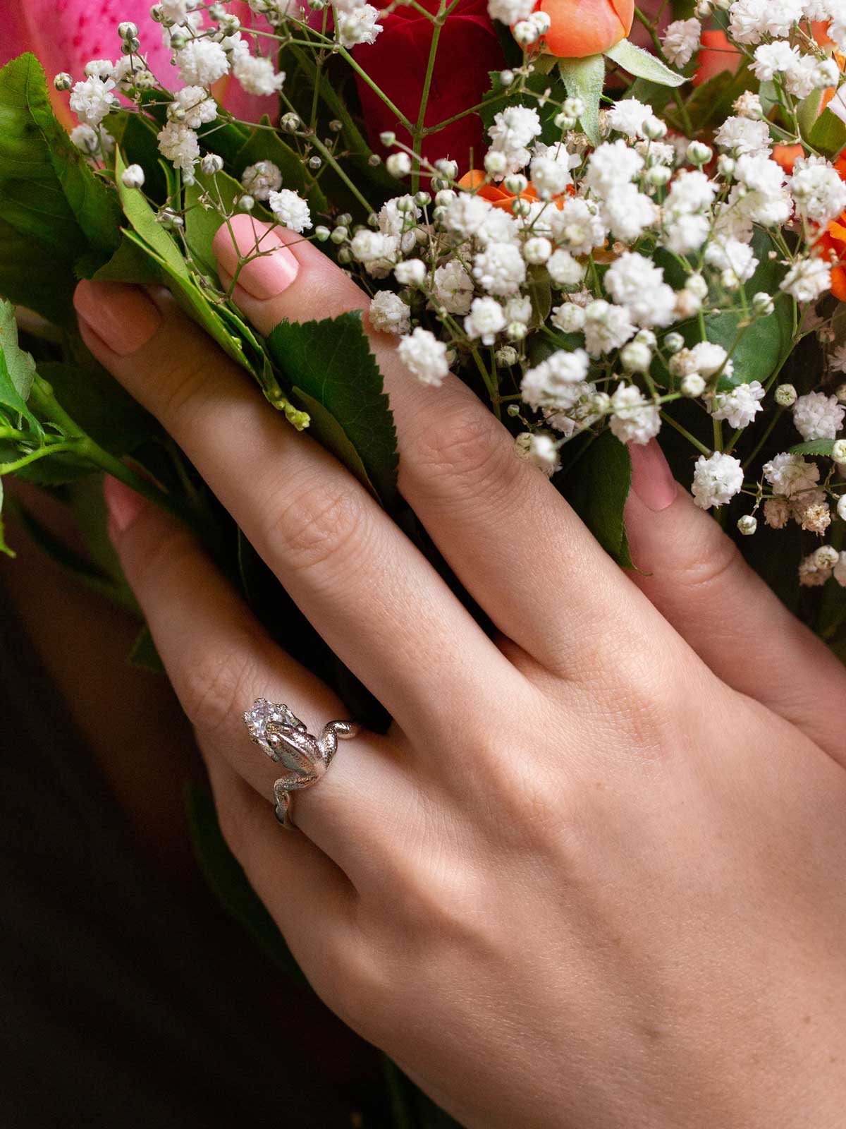 Charming Frog Ring Vinty Jewelry