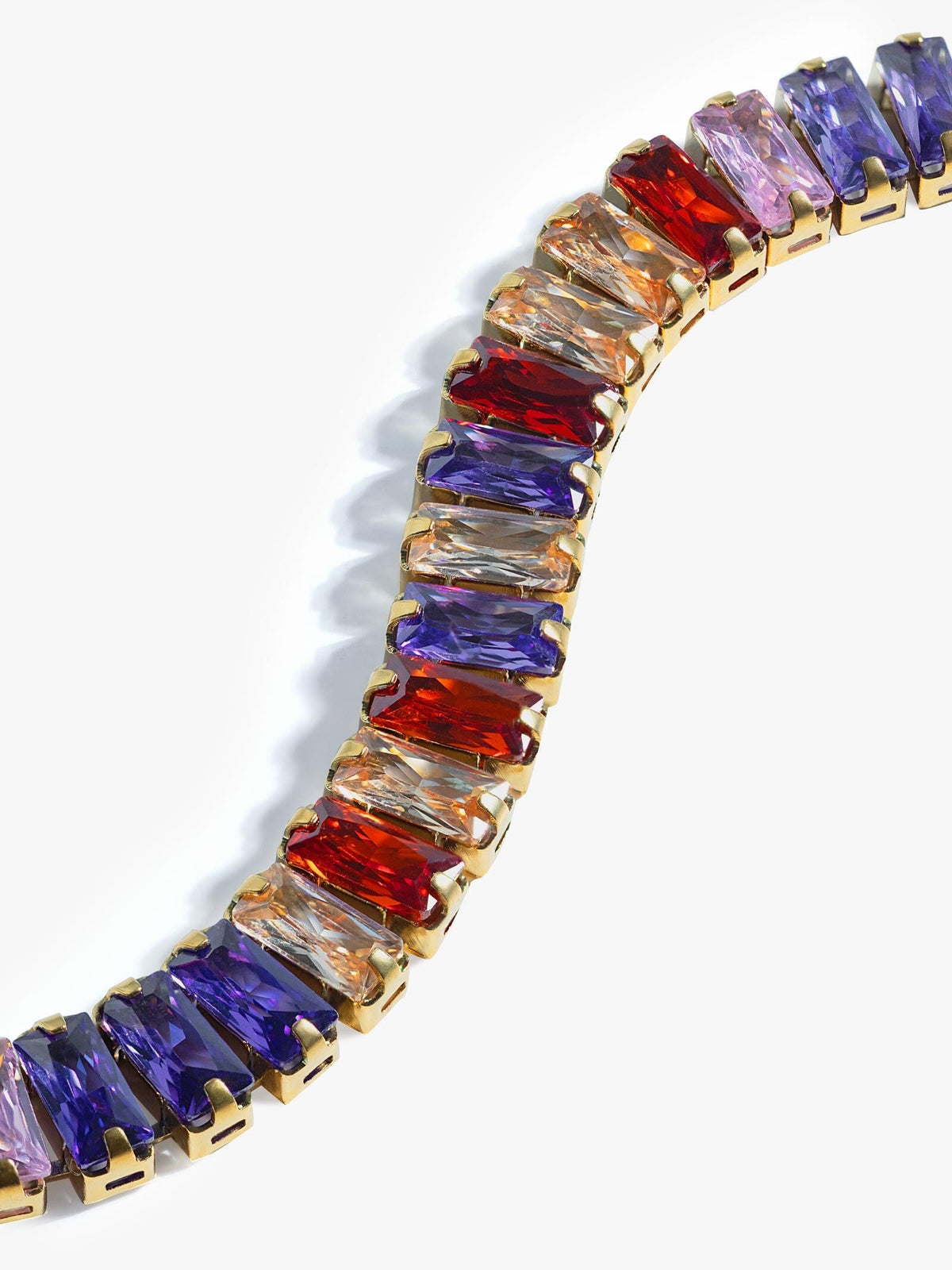 Colorful Cubic Zirconia Tennis Bracelet bracelet Vinty Jewelry 