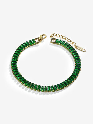 Colorful Cubic Zirconia Tennis Bracelet bracelet Vinty Jewelry Green 