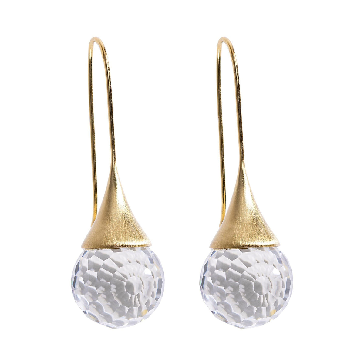 Crystal Teardrop Earrings earrings Vinty Jewelry 