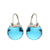 Elegant Austrian Crystal Ball Earrings in Platinum Plating earrings Vinty Jewelry Morganite Pink 