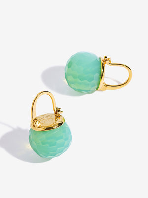 Elegant Austrian Crystal Earrings earrings Vinty Jewelry MediumSpringGreen 