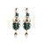 MOTHIES Green Scarab Earrings Vinty Jewelry 