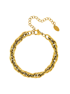 Textured Link Chain Bracelet bracelet Vinty Jewelry 