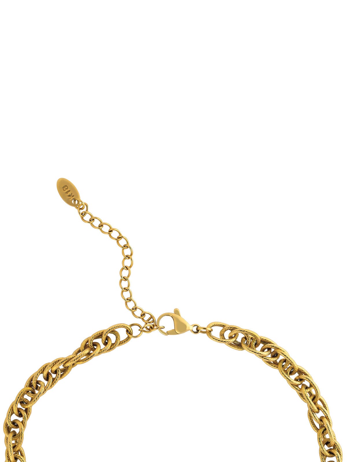 Textured Link Chain Necklace necklace Vinty Jewelry 